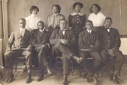 Group portrait of faculty at the Maryland Normal and Industrial School at Bowie